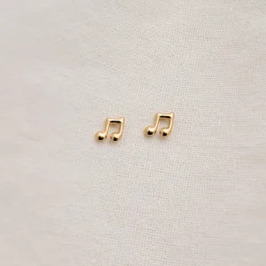 Beam Music Note Stud Earrings