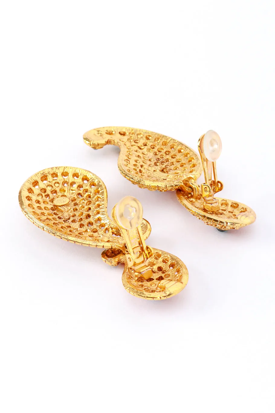 Bejewelled Boteh Drop Earrings