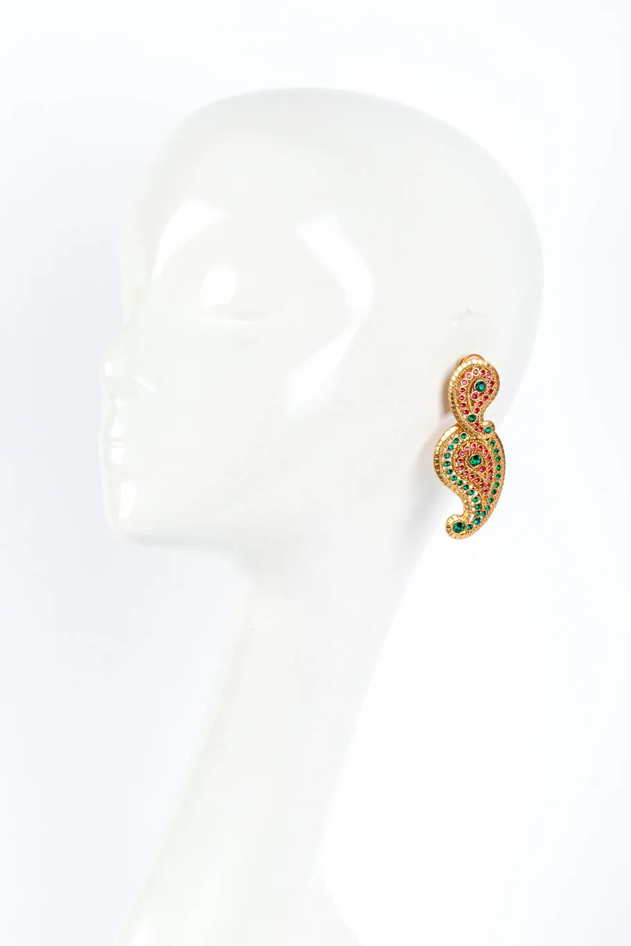Bejewelled Boteh Drop Earrings