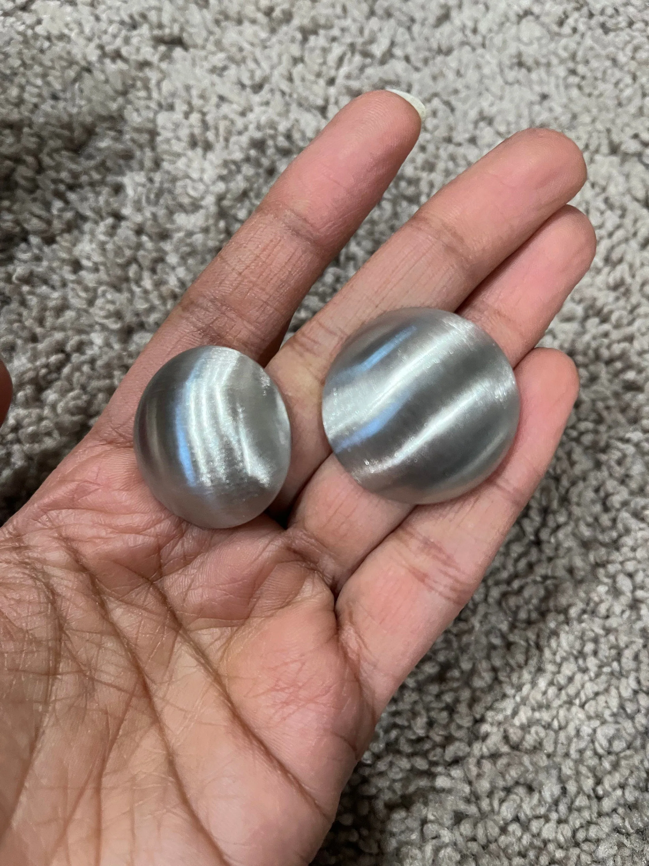 Big Silver stud earrings , silver  statement bold  studs large , silver round metal  earrings , chunky metal shiny stud earrings