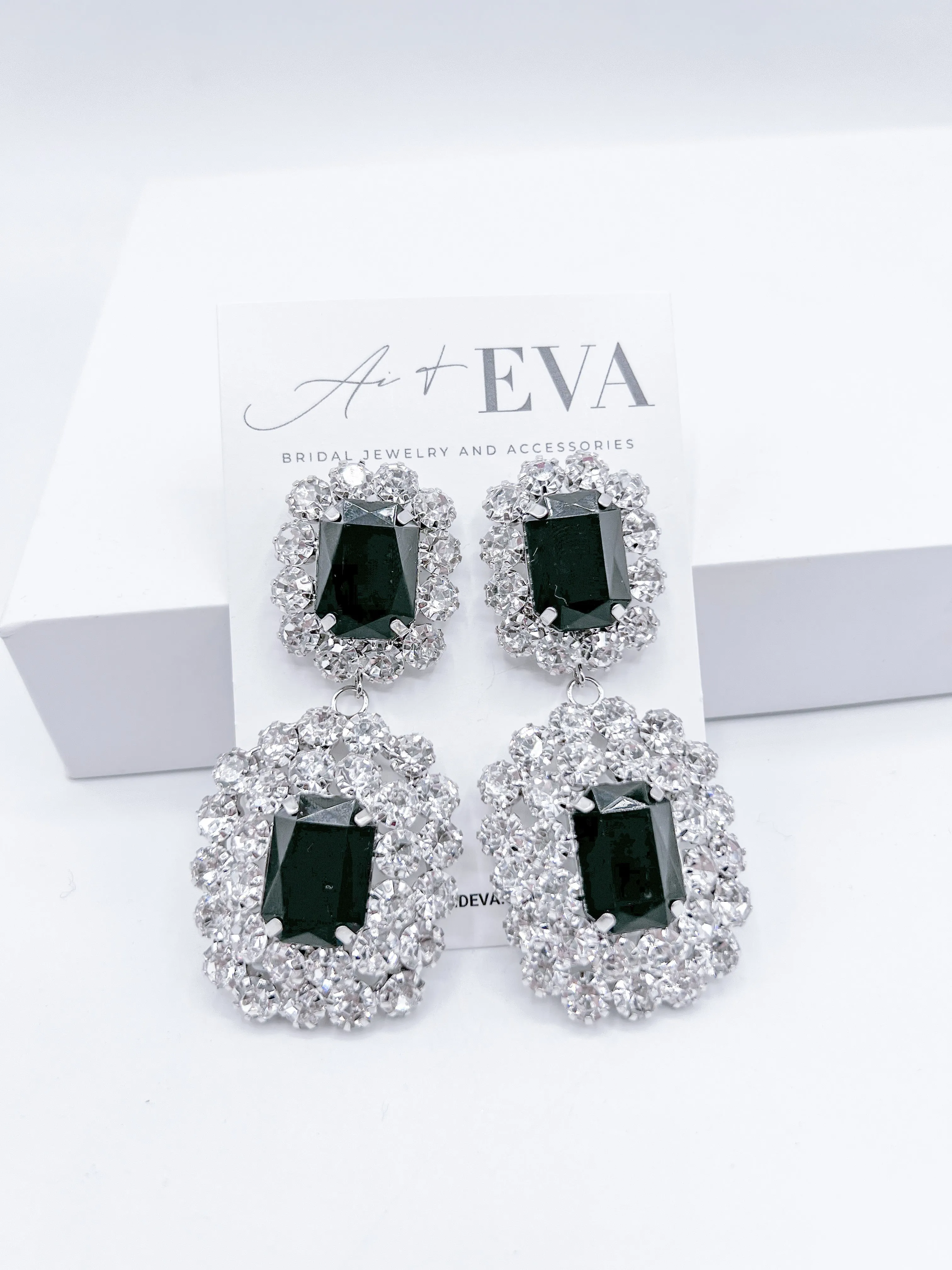 Black Opal Earrings