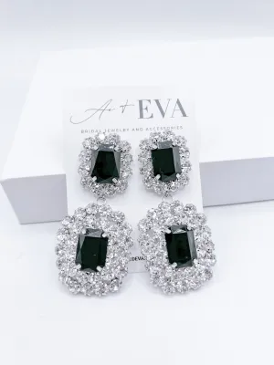 Black Opal Earrings