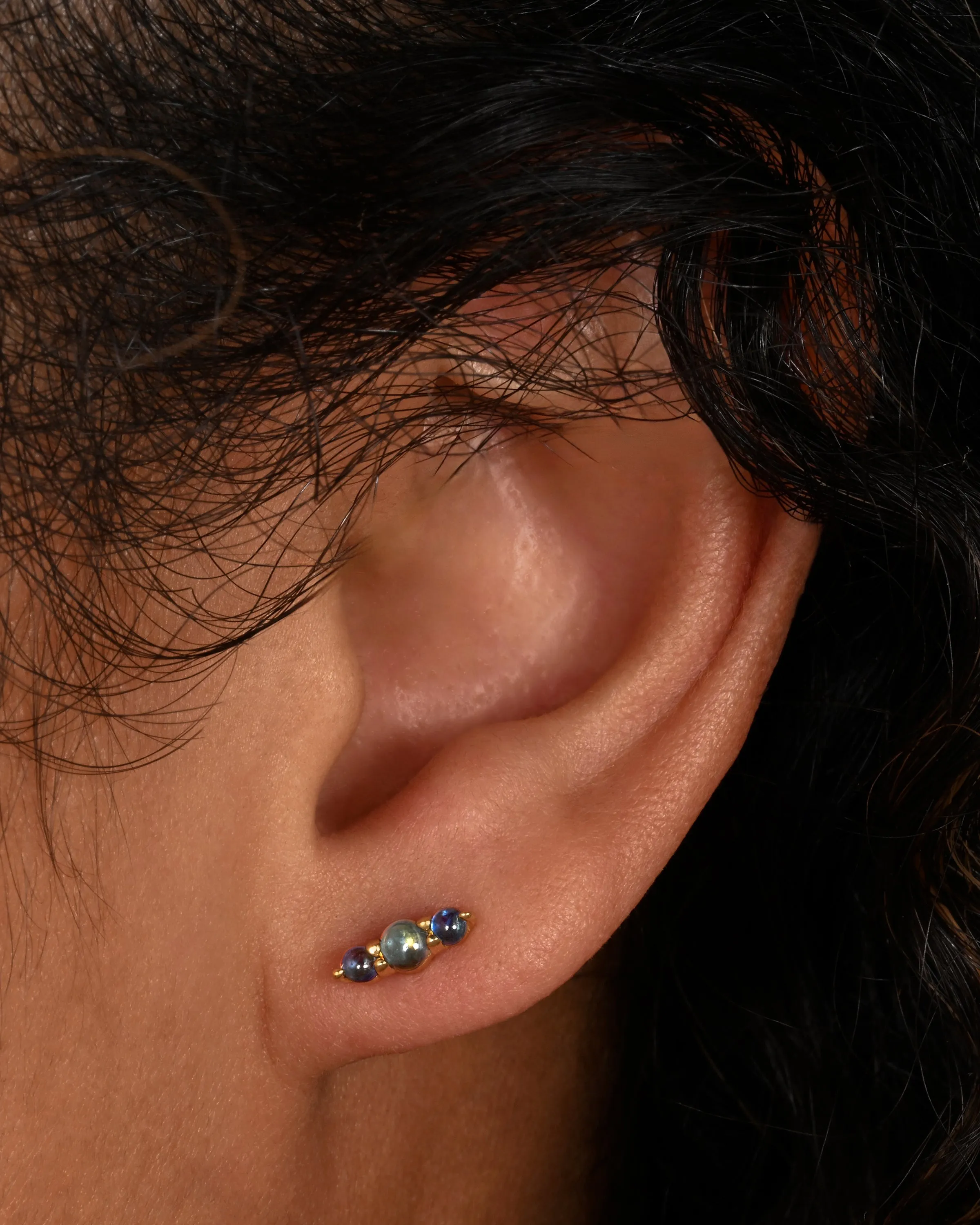 Blue Sapphire Lina Stud Earrings