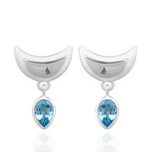 Blue Topaz Earrings