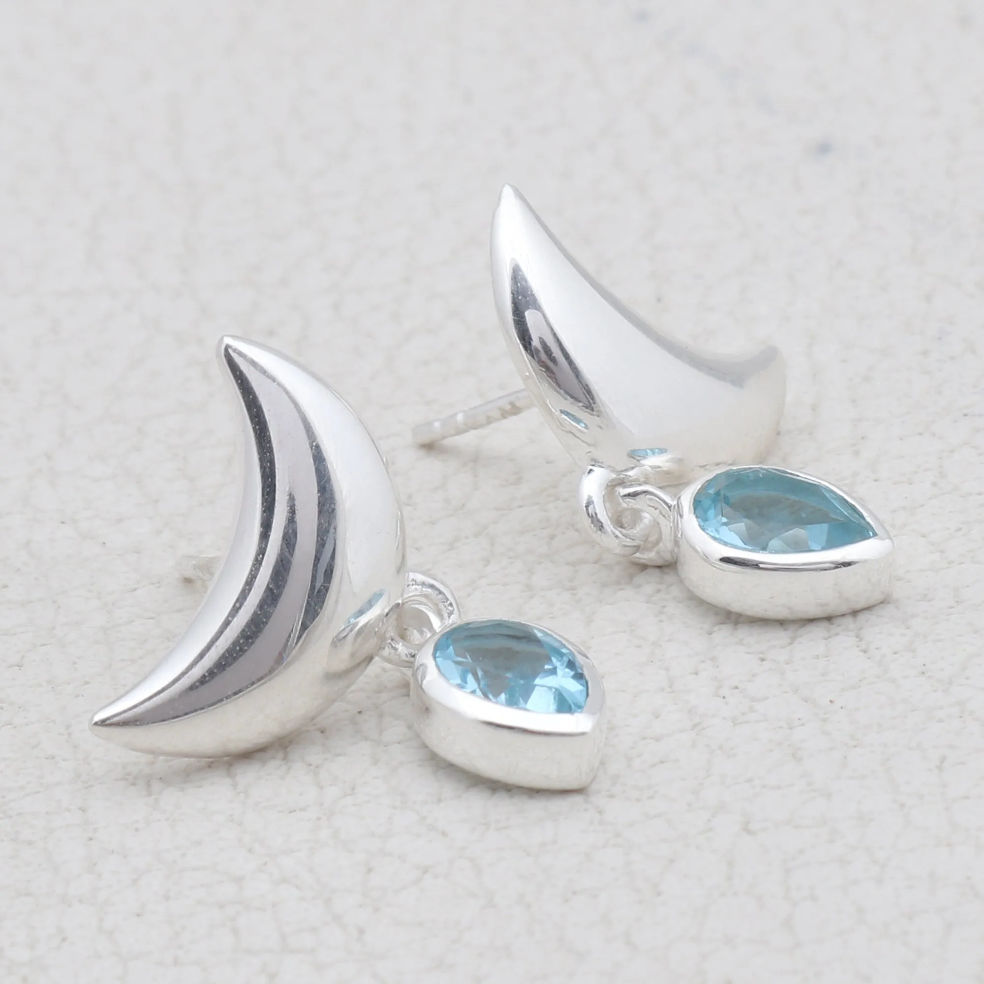 Blue Topaz Earrings