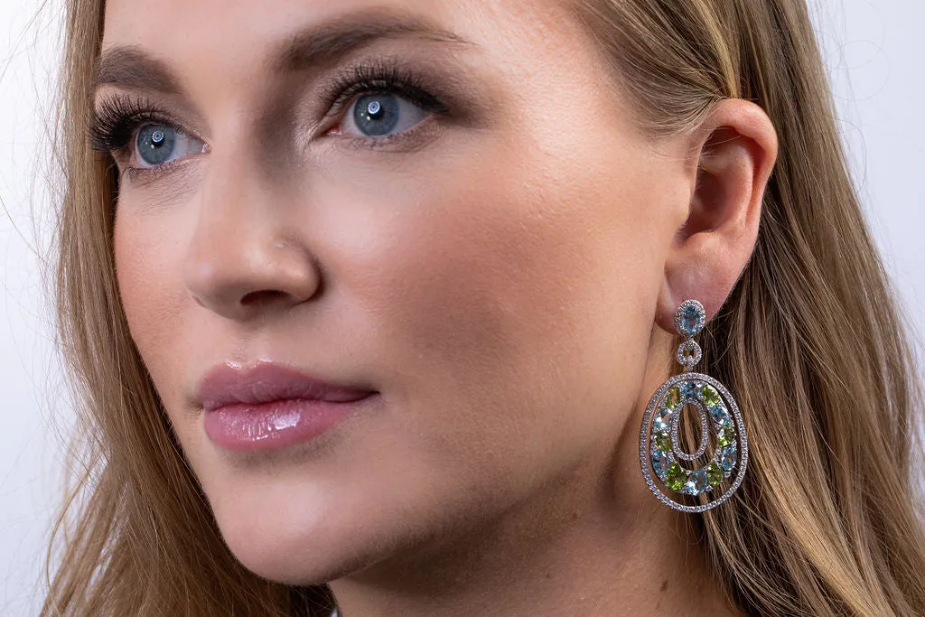 BlueGreen Earrings