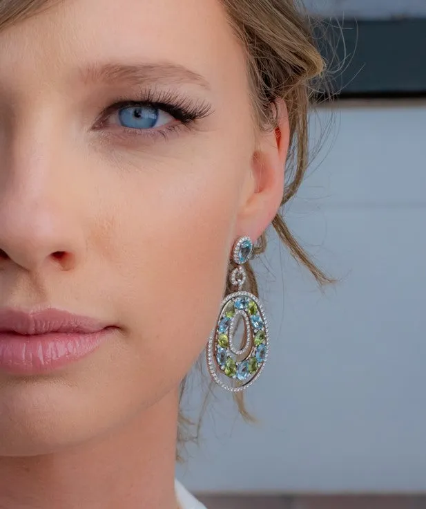 BlueGreen Earrings
