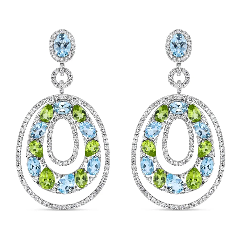 BlueGreen Earrings