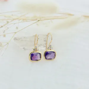Bo Lise Amethyst Earrings