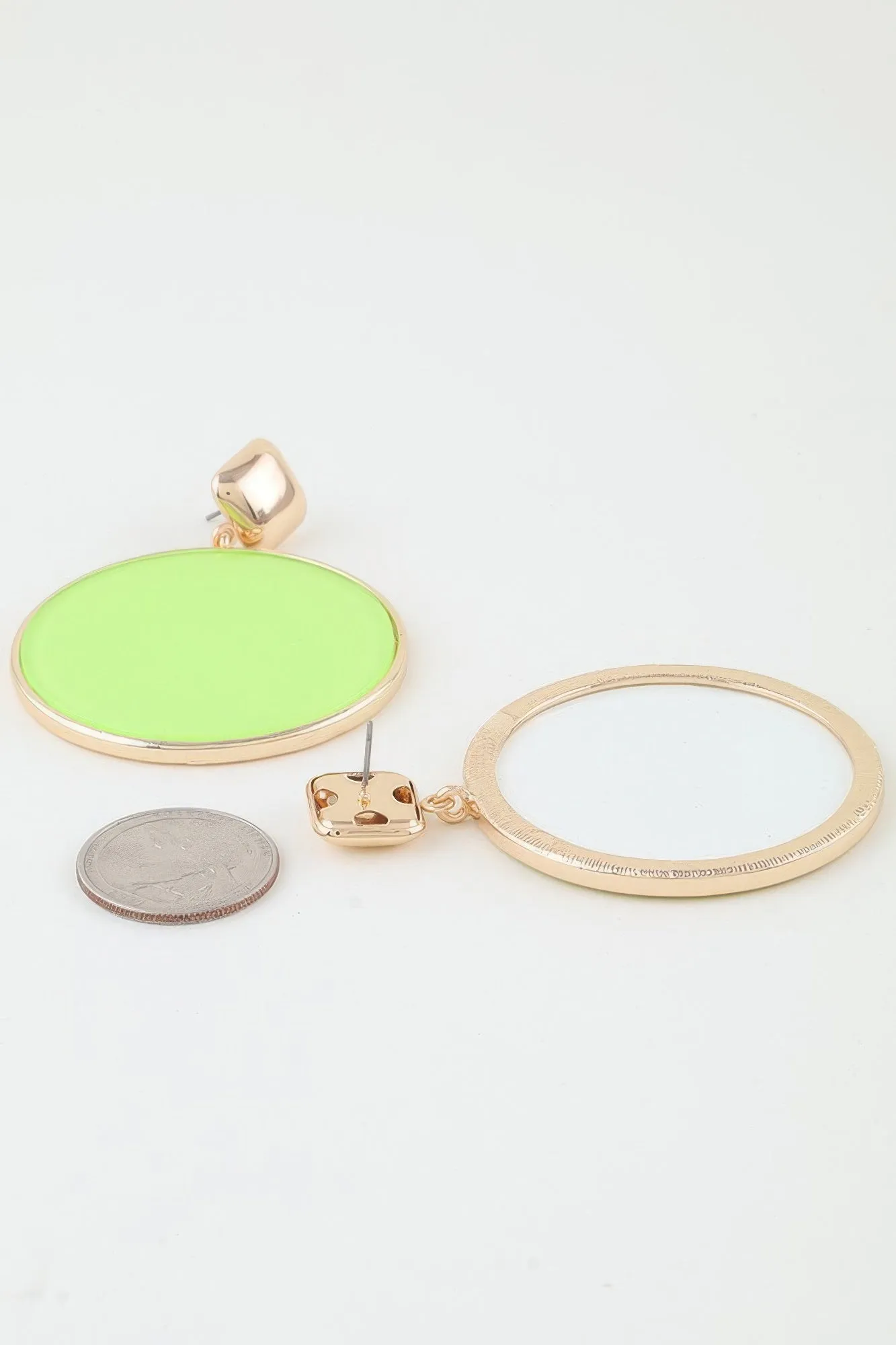 Bright Playful Circle Drop Earrings