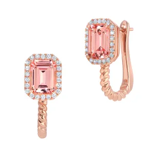 Champagne Sapphire Earrings