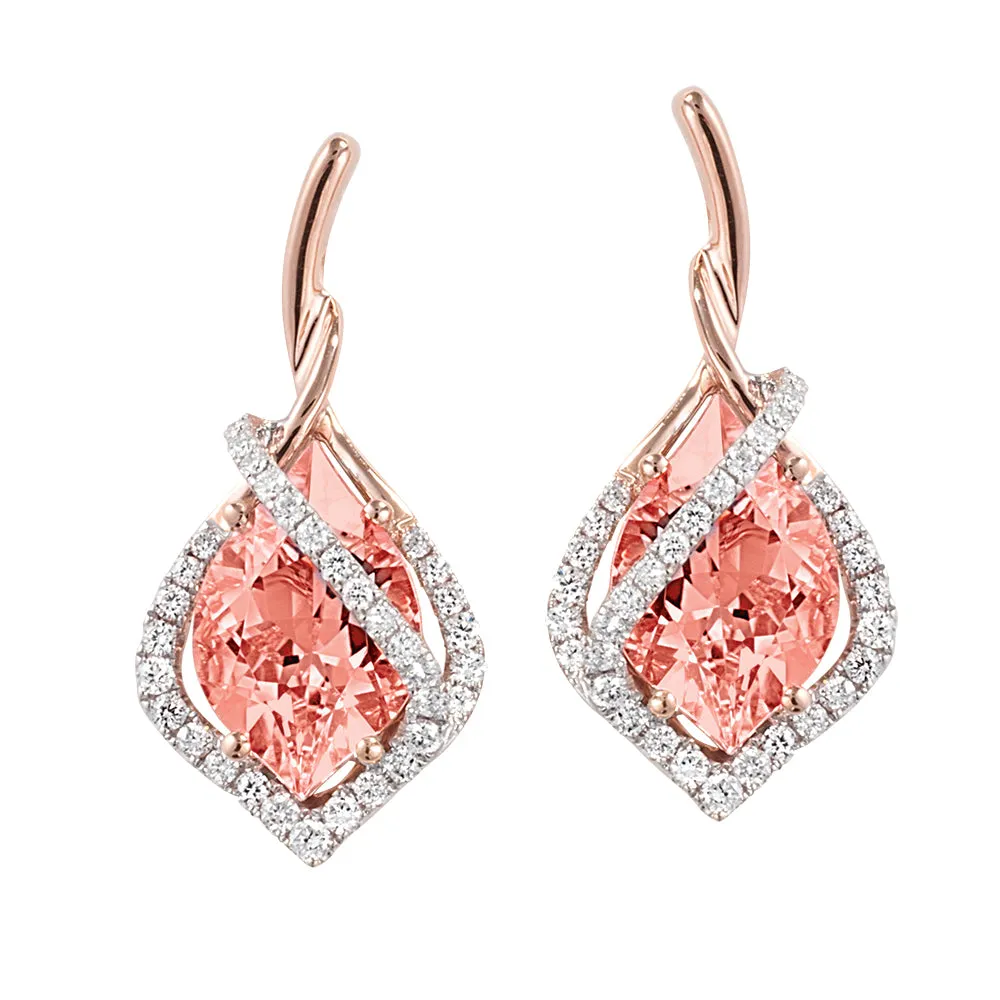 Champagne Sapphire Earrings