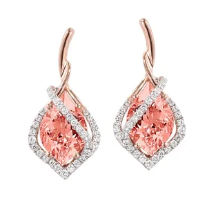 Champagne Sapphire Earrings