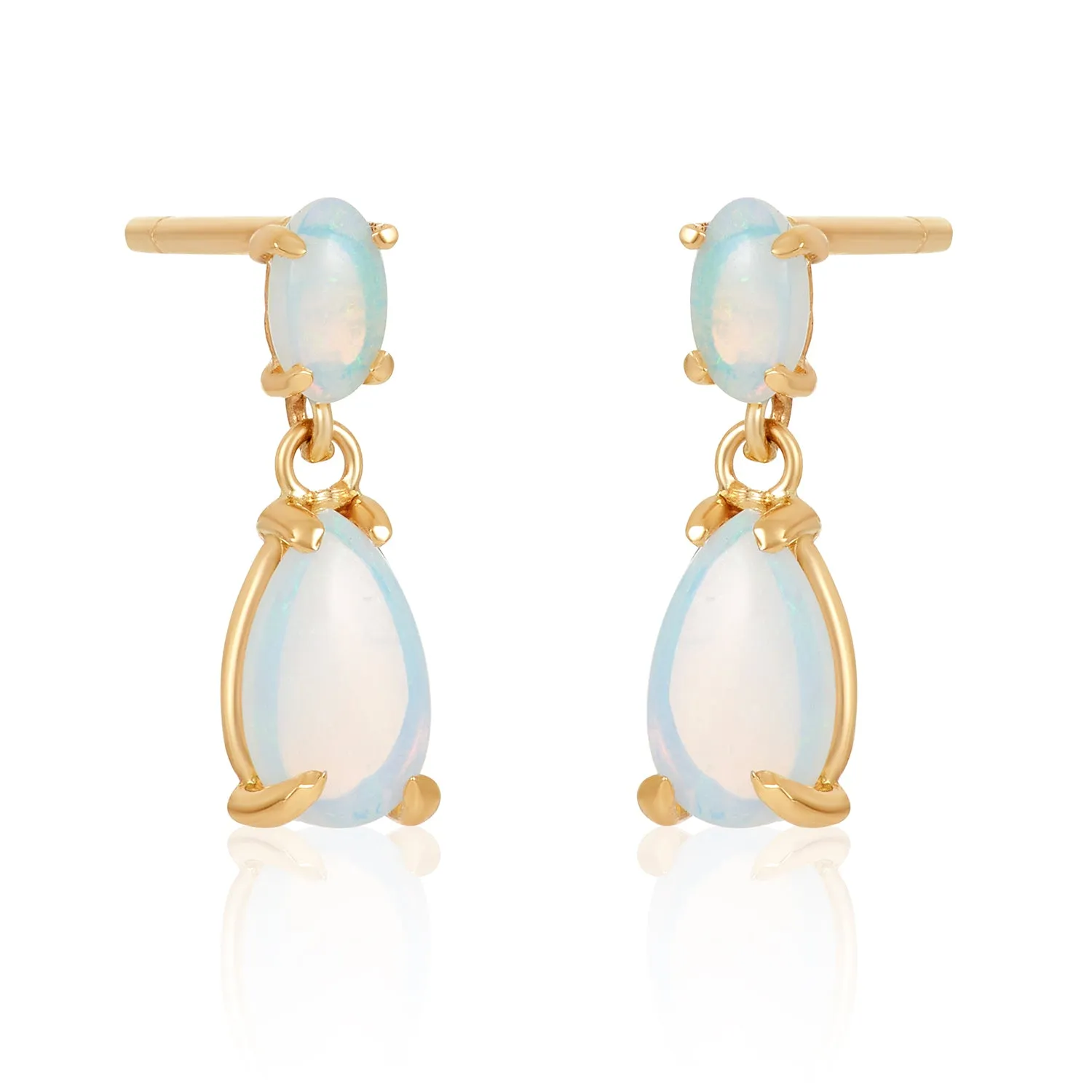Claire Petite Opal Drop Post Earrings