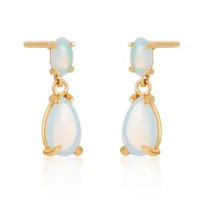 Claire Petite Opal Drop Post Earrings