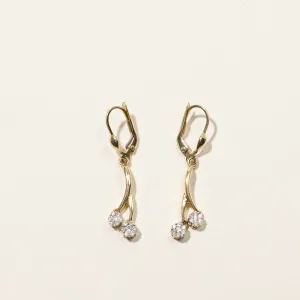 Cluster Diamond Dangle Earrings | 0.30ctw |