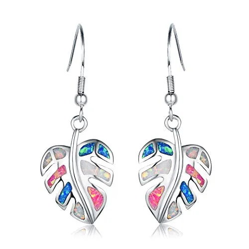Colorful Opal Drop Earrings