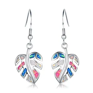 Colorful Opal Drop Earrings