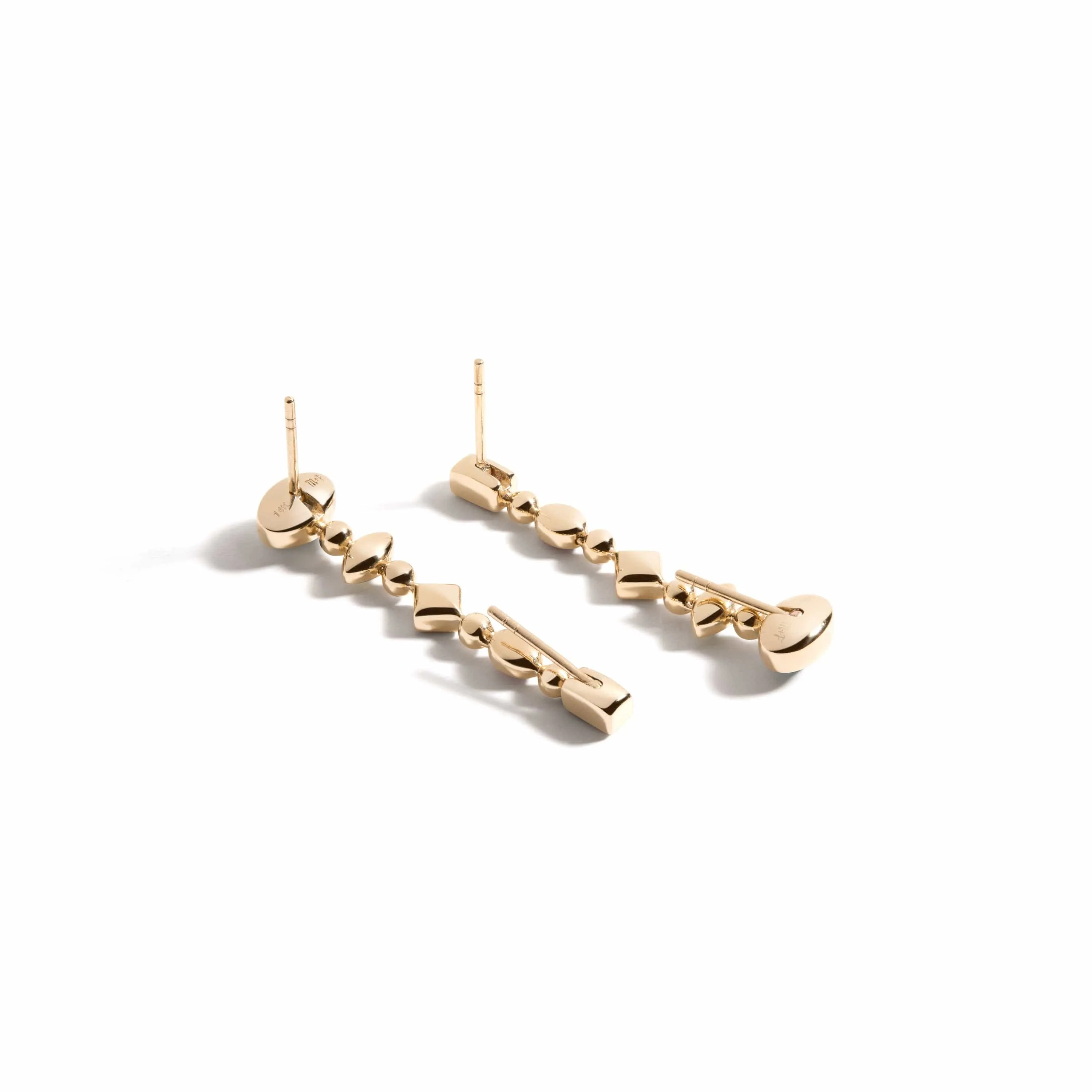 confetti convertible earrings, warm sapphire mix