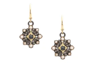 Crivelli Cross Drop Earrings