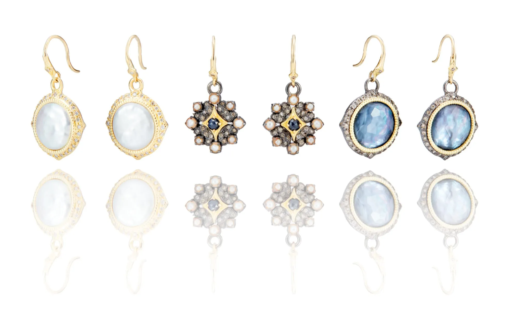Crivelli Cross Drop Earrings
