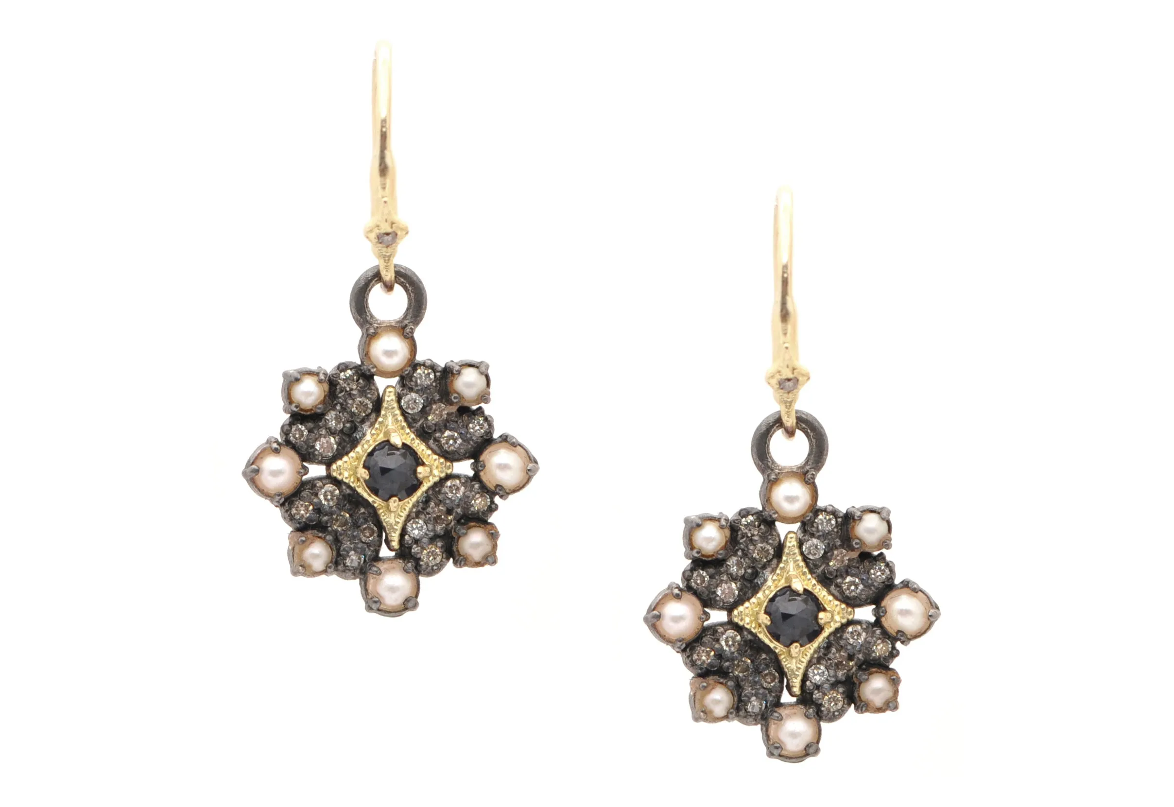 Crivelli Cross Drop Earrings
