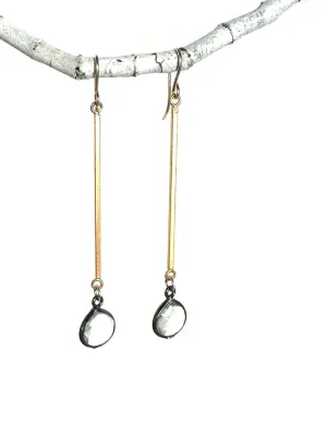 Crystal Bar Drop Earrings