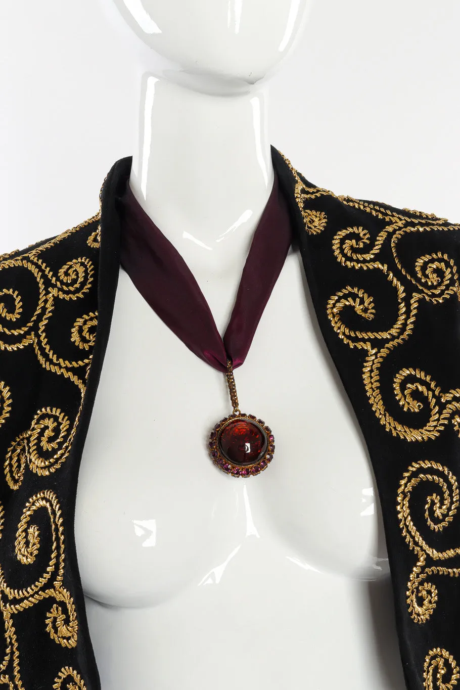 Crystal Gripoix Necklace & Earrings Set