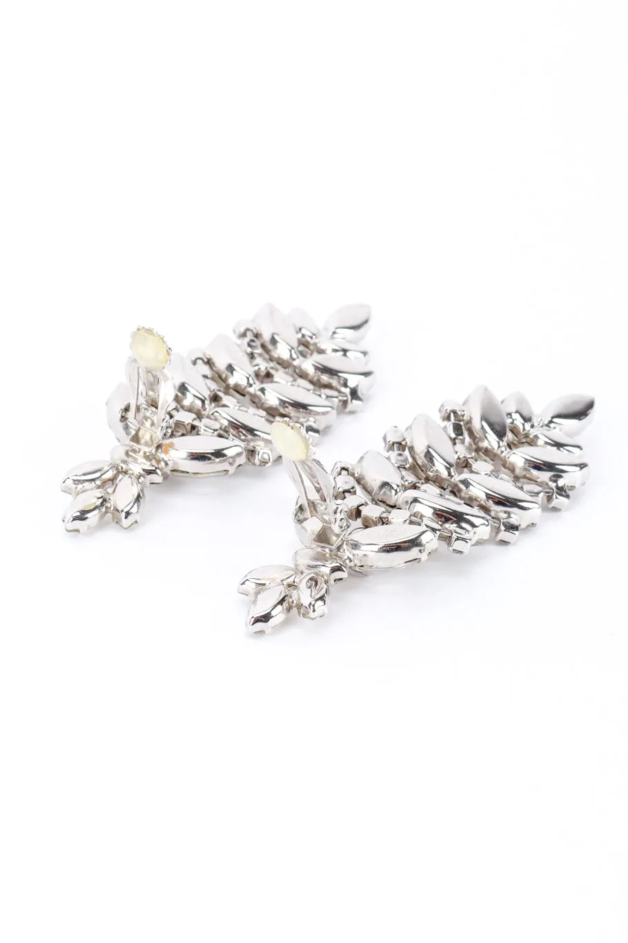 Crystal Marquis Leaf Drop Earrings