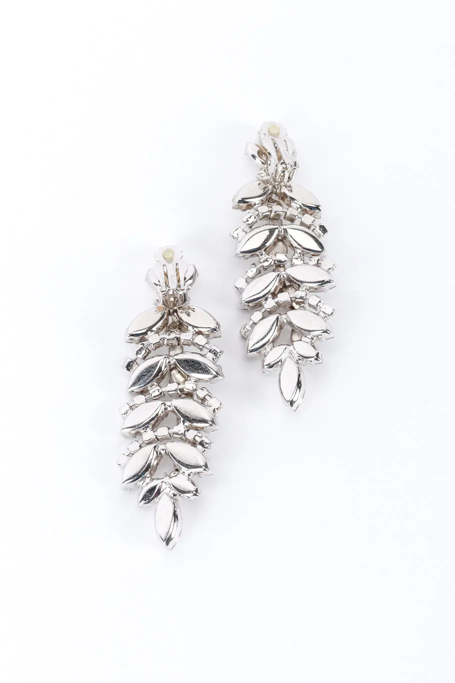 Crystal Marquis Leaf Drop Earrings