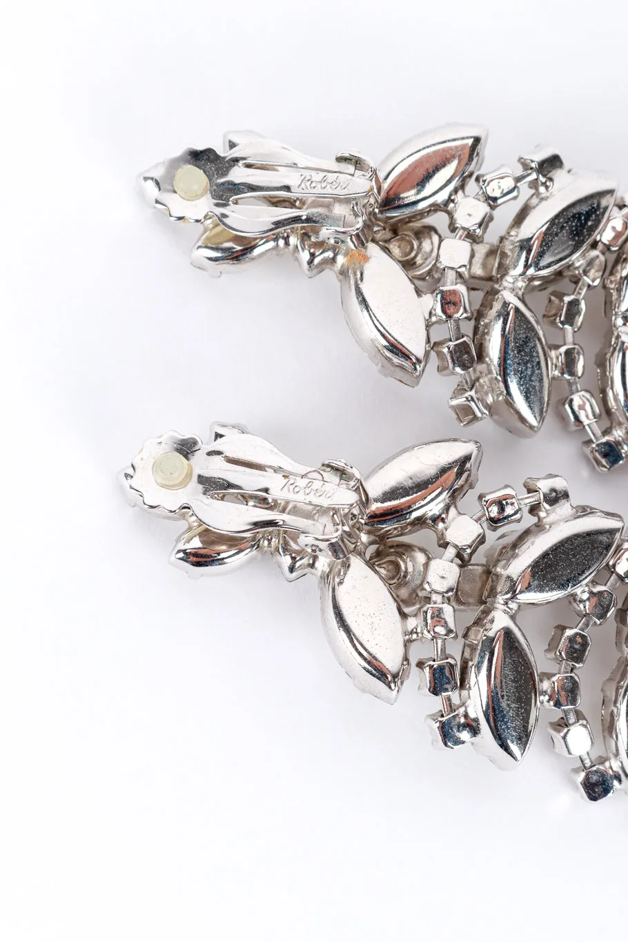 Crystal Marquis Leaf Drop Earrings
