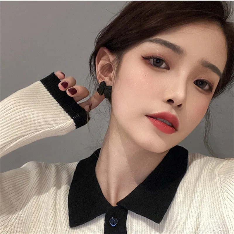 Cute Sweet Bow Stud Earrings
