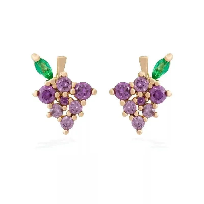 Dainty Fruit Hoop & Stud Earrings