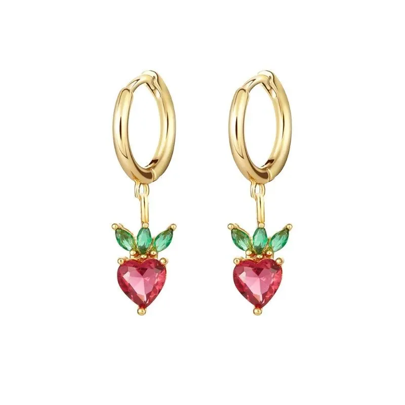 Dainty Fruit Hoop & Stud Earrings