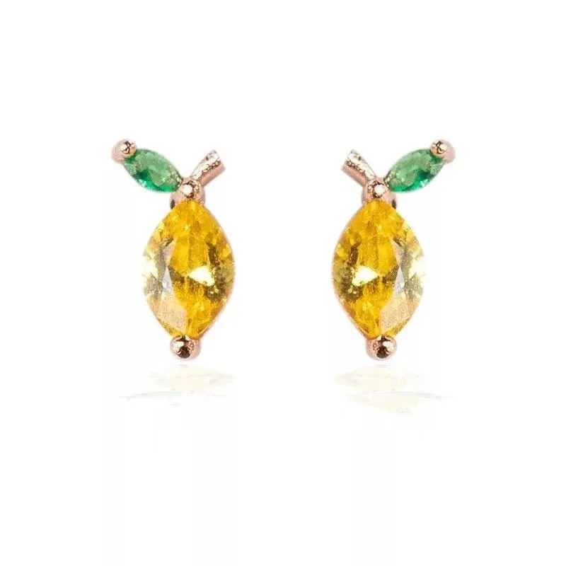Dainty Fruit Hoop & Stud Earrings