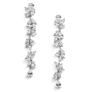 Deborah Drop Cluster Earrings
