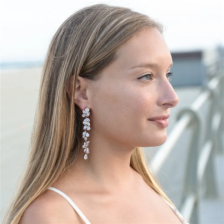 Deborah Drop Cluster Earrings