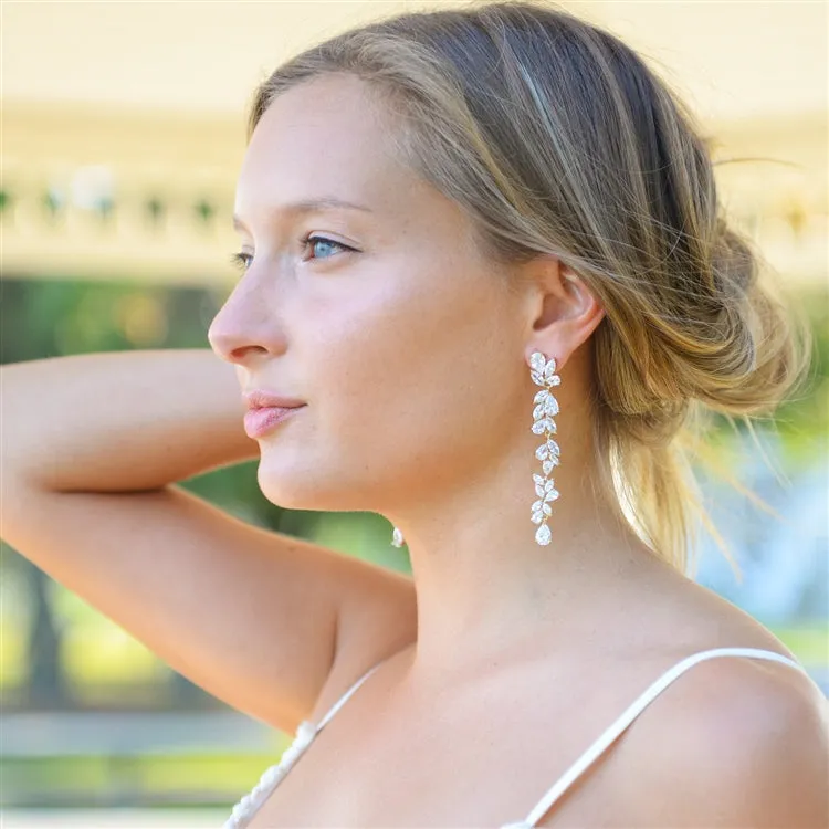 Deborah Drop Cluster Earrings