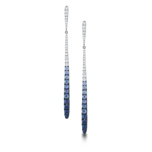 Diamond and Sapphire Earring by KC Designs