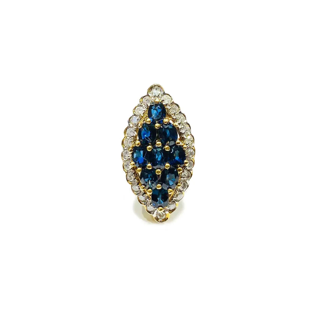 Diamond Cluster Earrings (14K)