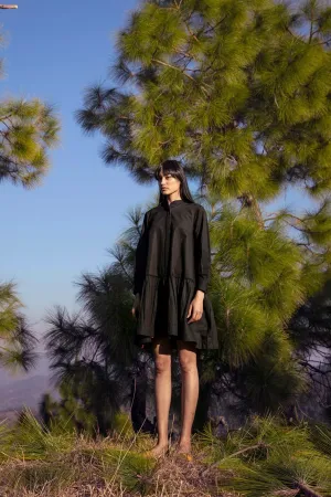 Divine Light Black Mini Dress
