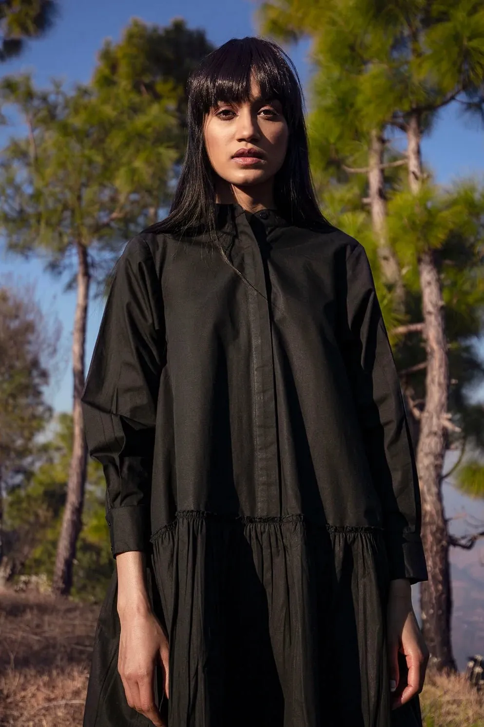 Divine Light Black Mini Dress