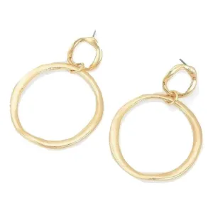 Double Hoop Dangle Earrings