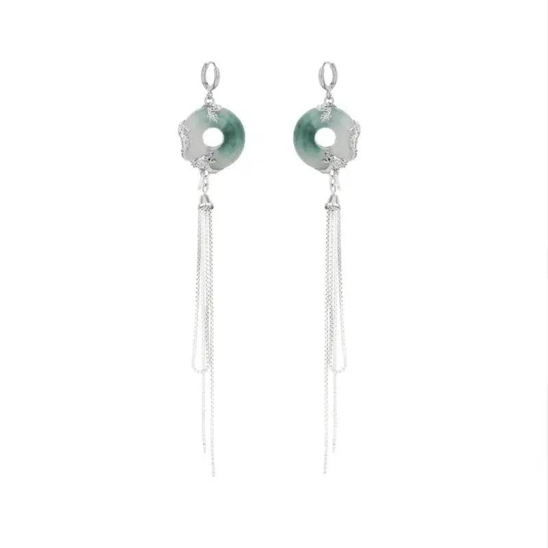 Dragon Totem Jade Earrings