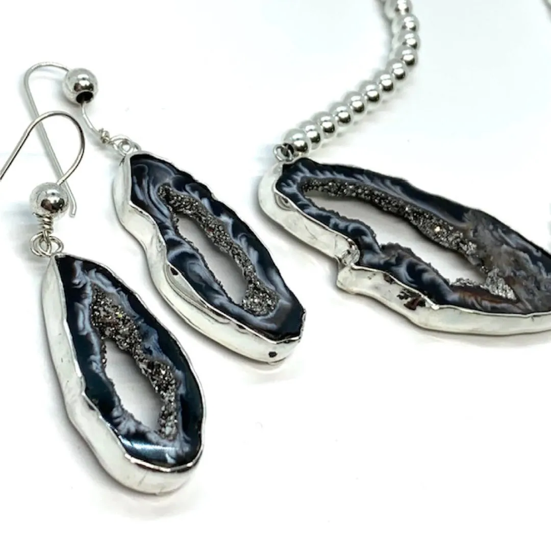 Druzy Drop Earrings