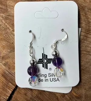 Earring Silver Amethyst