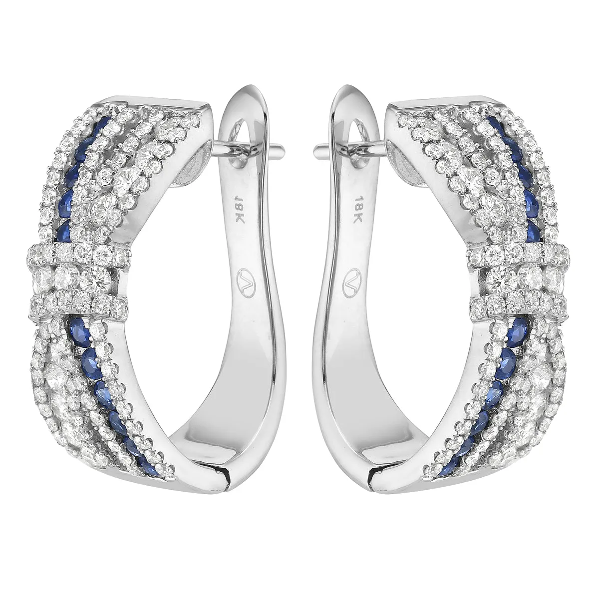 Earring14KW/10.89G 188D-1.53G 22Sapp-0.6G