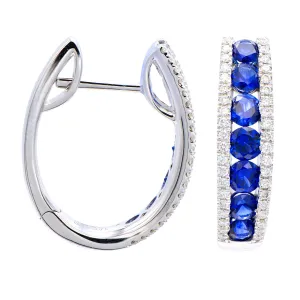 Earrings 18KW/5.9G 14SAPP-1.63CT 80RD-0.31CT