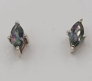 Earrings Mystic Topaz Sterling Silver Stud