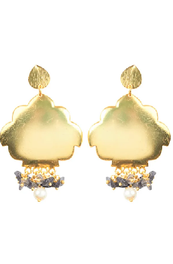 Eden Lux Earrings -brass